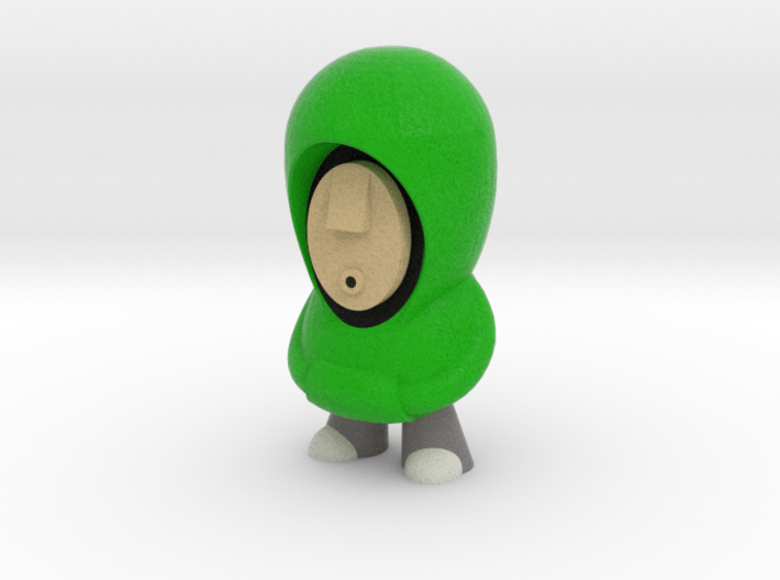 Green Hoodie 7cm 3d printed 