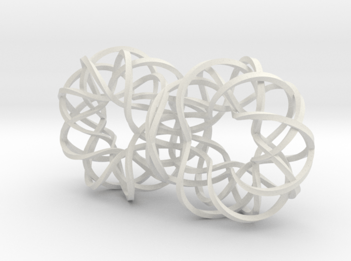 Double Spiralling Infinity - rect 3d printed 