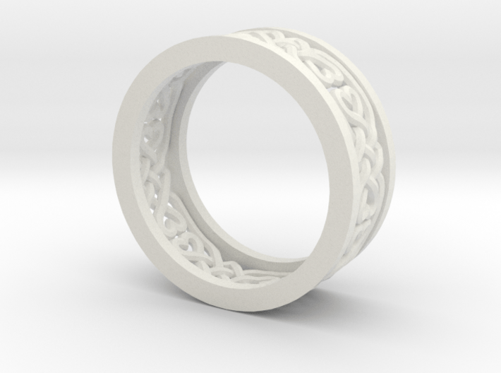 Heart Celtic Knot Ring size 7 3d printed