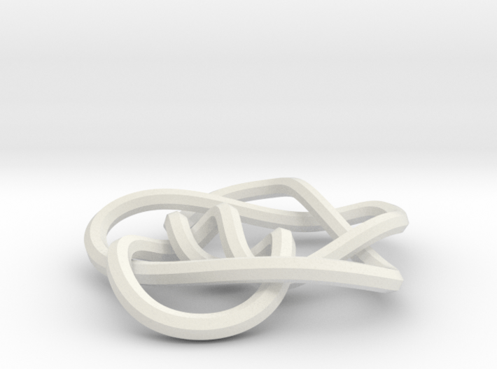small 8-5 mobius knot 3d printed 