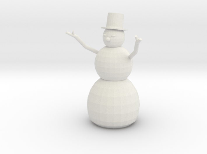 Snowman 3d printed