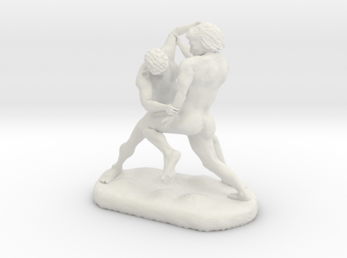 Wrestlers Figure 3d printed 