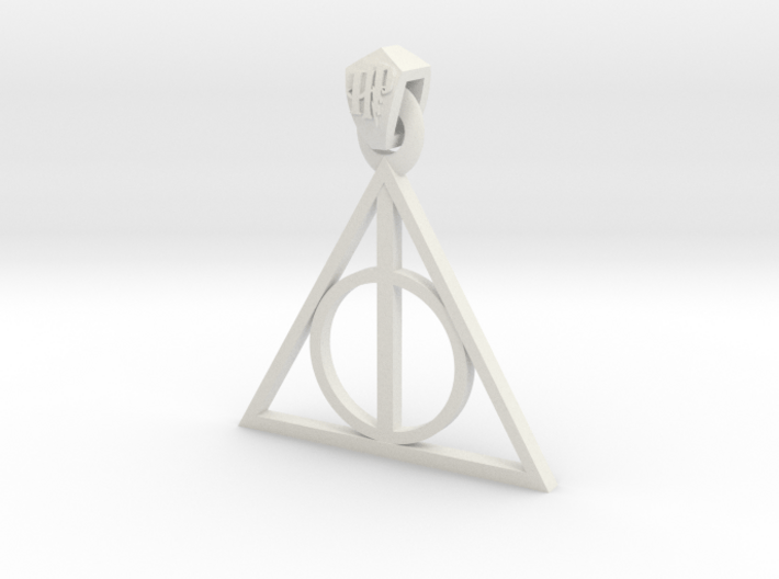 Deathly Hallows Pendant 3d printed 