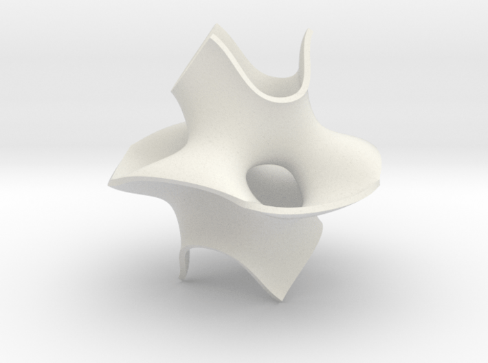 Cube bounded isosurface 3d printed