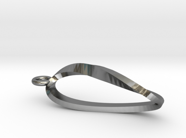 Moebius Strip Necklace Pendant 3d printed 