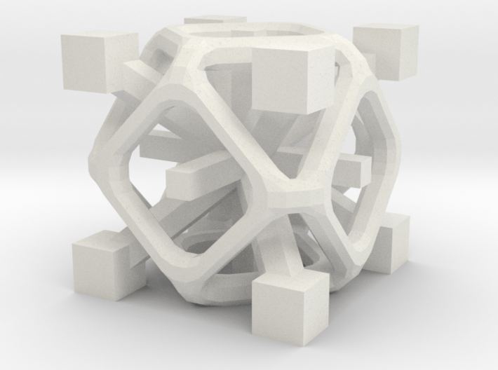 Complex 2-8 cube 3d printed 