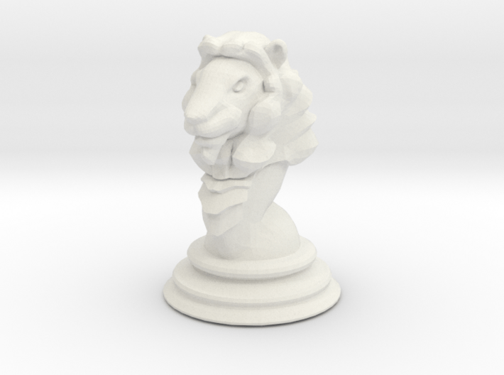 Chess piece – Lion as King 3d printed