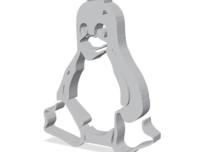 Linux Tux Pendent 3d printed 