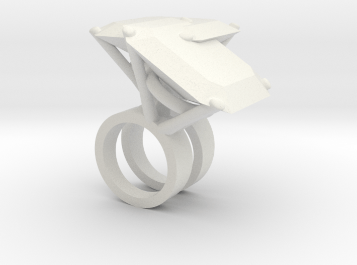 Mutant Ring no.4 3d printed 