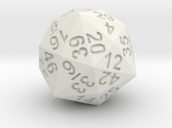 48-side dice 3d printed 