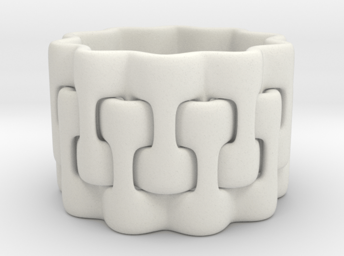 Interlaced Candle Ring 2 3d printed 