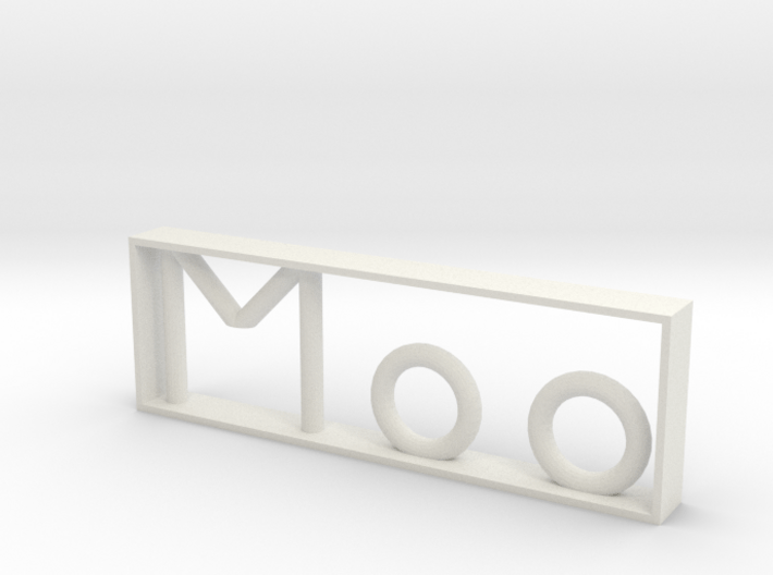 Moo, Scaled 3d printed 