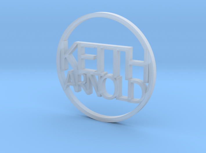 Personalized coin Keith Arnold v1 3d printed 