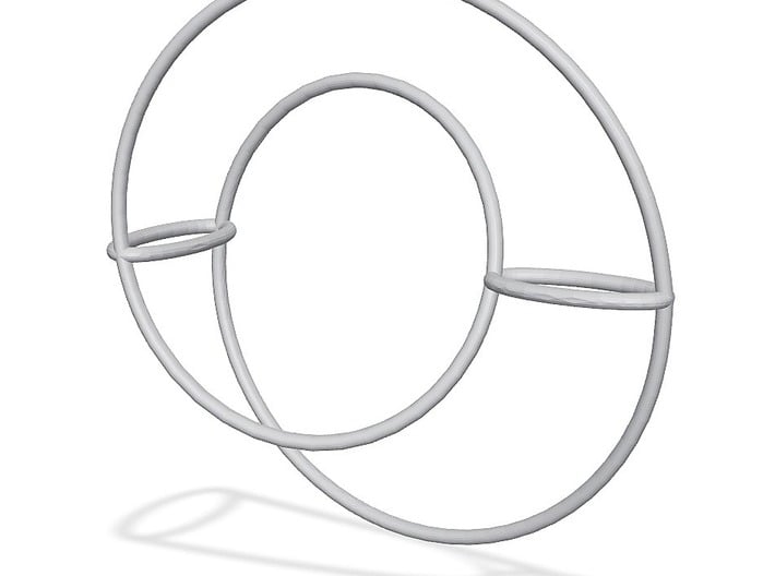 Elliptical Inside-Out | Bracelet | 2x1 Circle 3d printed 