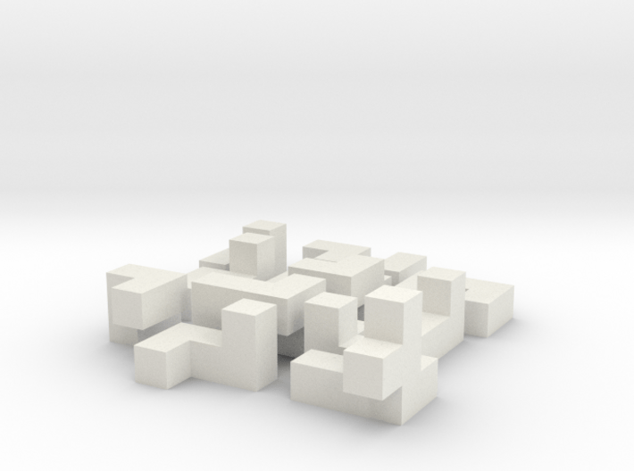 Building a cube (medium) 3d printed