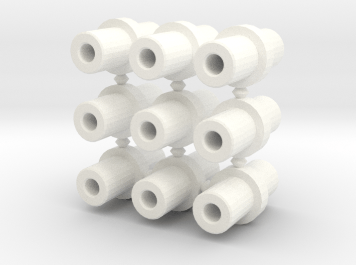 Double-ended 5mm pegs (x9) 3d printed 