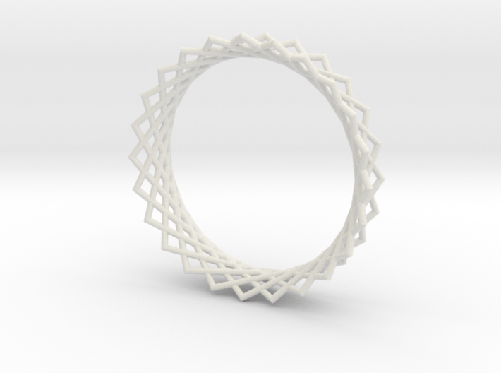 Hyperboloid ring 3d printed
