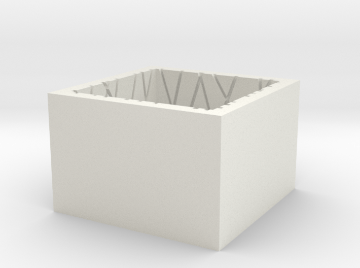 SquareRing CrisCross 19mmx15mm 3d printed 