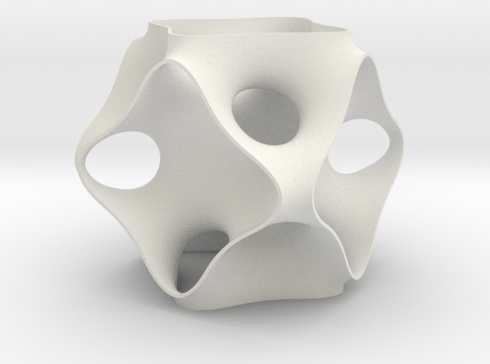 Schoen's OCTO periodic minimal surface 3d printed 