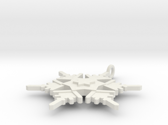 Snowflake Pendant Geni 3d printed