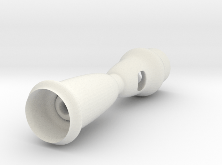whistle shape 3d printed