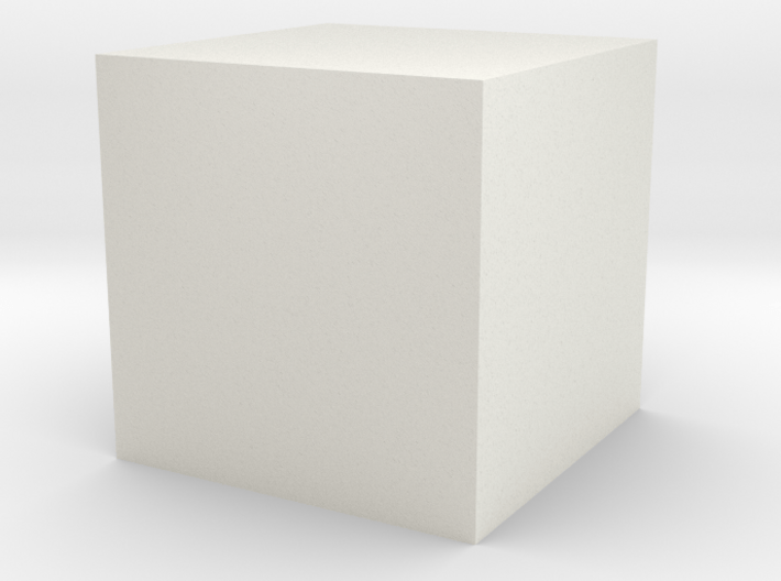 cube-1cm-centered unit-mm.obj 3d printed 