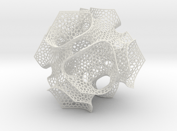 CD triply periodic minimal surface, coarse mesh 3d printed 