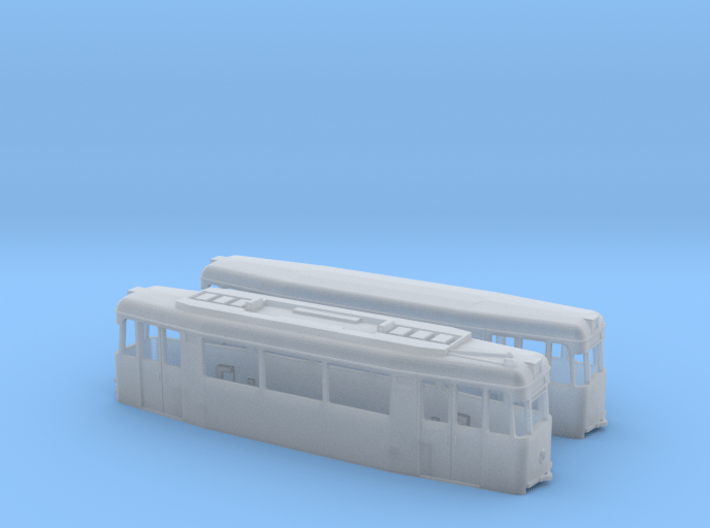 Gotha T2/B2-62 tram set (one direction) 3d printed