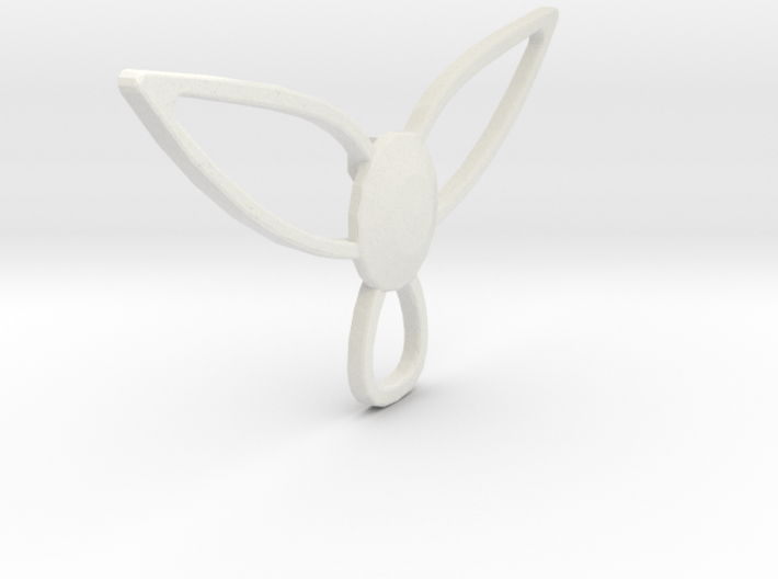 Winged pendant 3d printed 