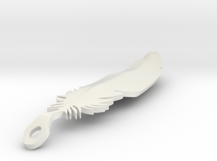 single feather 3d printed 