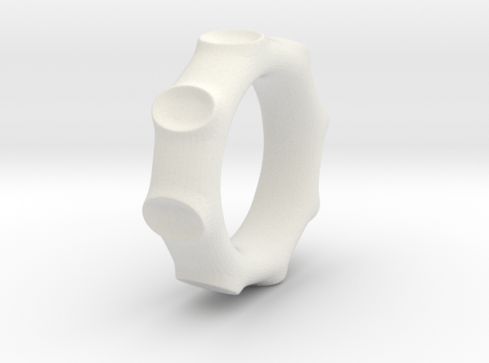 Moon Crater ring 3d printed