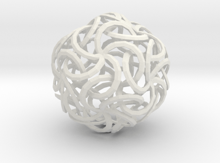 Kenar Curves Sphere 3d printed 