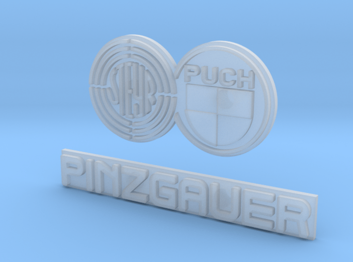 Steyr Puch Pinzgauer Logo 1:10 Scale thin 3d printed 
