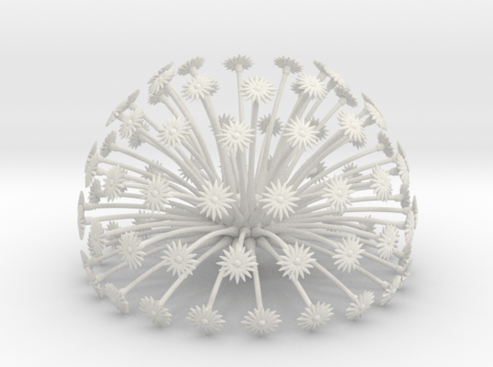 Flowerhead 8 - maximum density 3d printed 