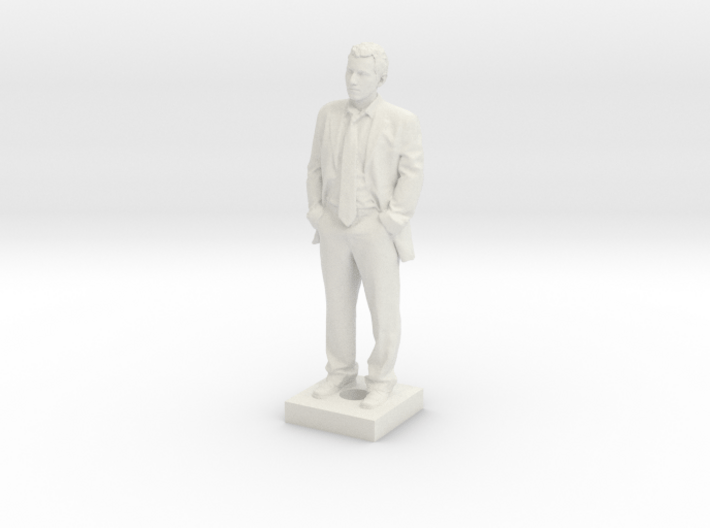 Atoine in Suit on Connection Block 3d printed