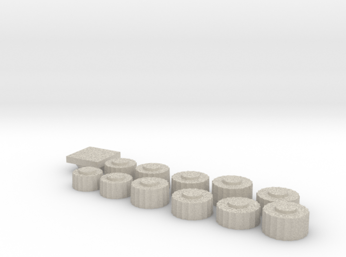 Parthenon Column Drum Puzzle 1:100 3d printed 