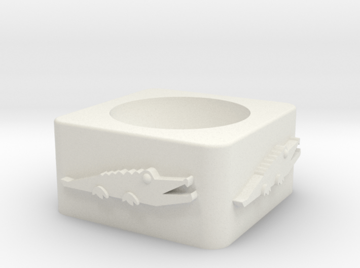 Croc Cup Shelled 3d printed 