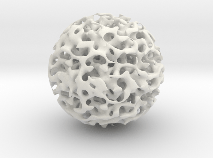Odd ball Mathematical Art 5cm diameter 3d printed