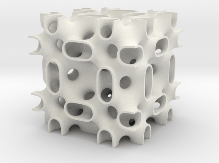 Gozdz BFY Cubic minimal surface 2x2x2 cells 3d printed