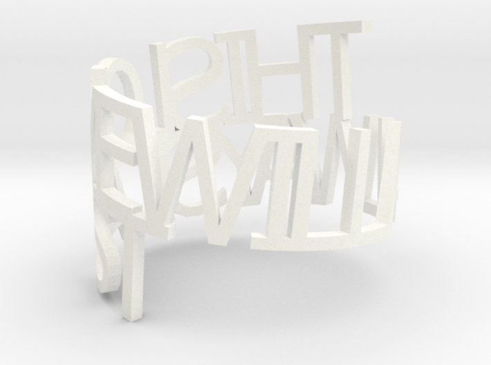 Ring Poem this love will always last 3d printed