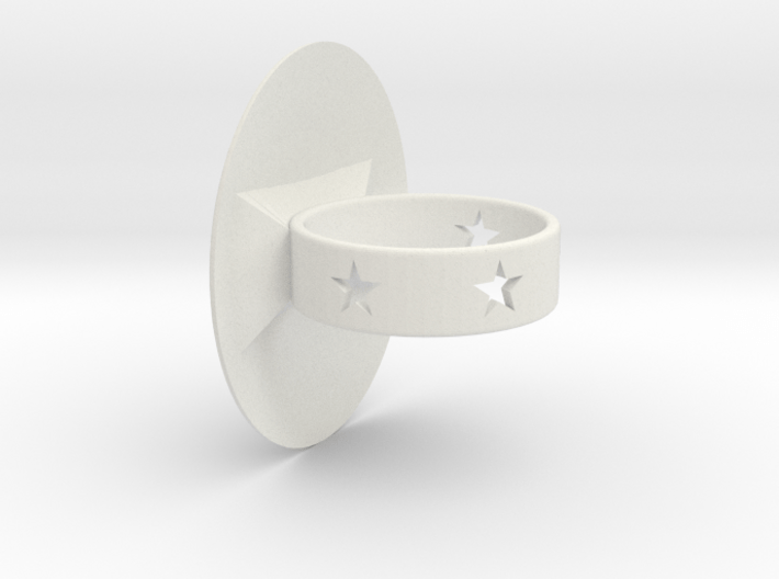 Shield Ring 3d printed