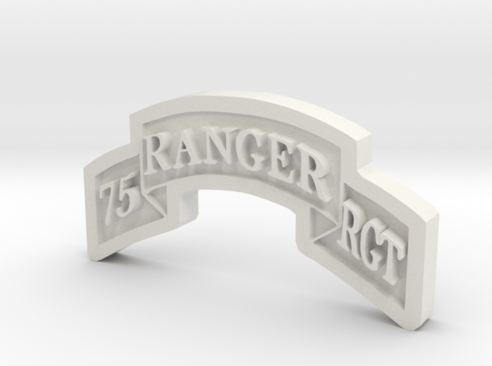 Ranger Scroll (75th Ranger RGMT) 3d printed