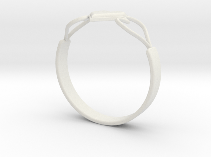 Heart Ring without Text 3d printed 