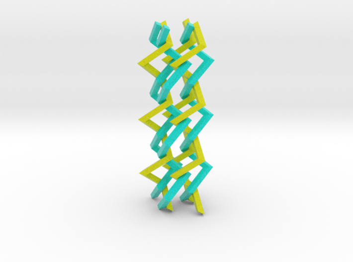 Three-dimensional z3 Chain-link Fence (Medium) 3d printed
