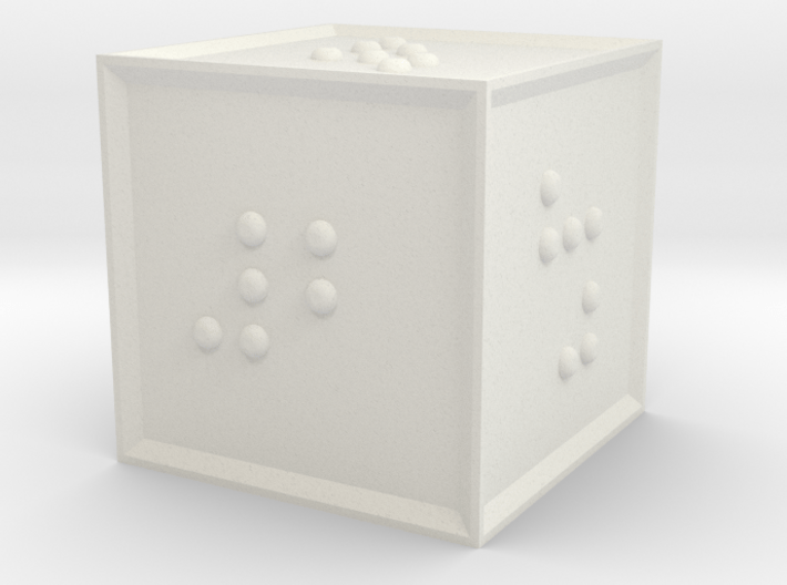 Braille D6 3d printed