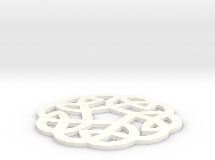 Celtic Knotwork Round Ornament 3d printed 