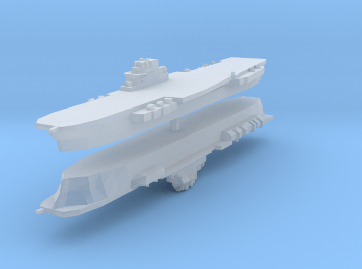 Clemenceau Carrier 1:4800 x2 3d printed 