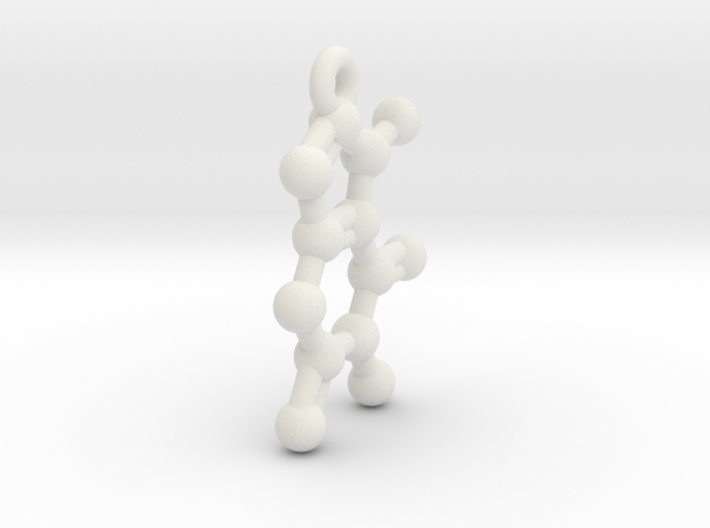 Pendant- Molecule- Caffeine 3d printed 