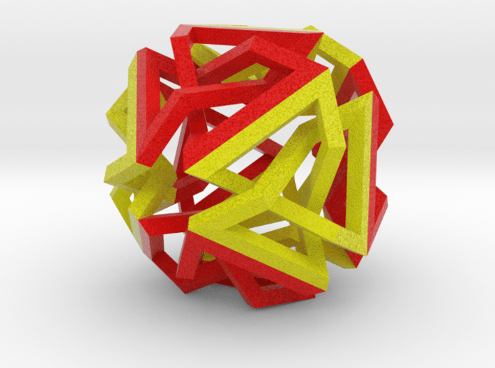 Knot Octahedron 3d printed 