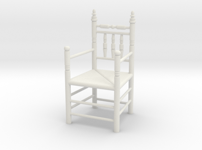 1:24 Pilgrim's Chair with arms 3d printed
